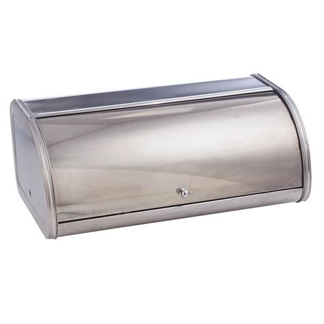 large bread box stainless steel|extra large metal bread box.